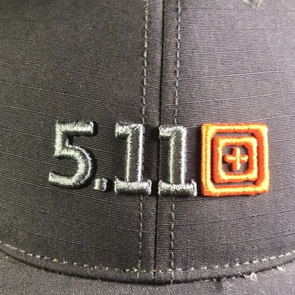 5.11 Tactical "Always Be Ready" 2013 Edition Hat Adjustable Gray  Orange Trim - Picture 2 of 8